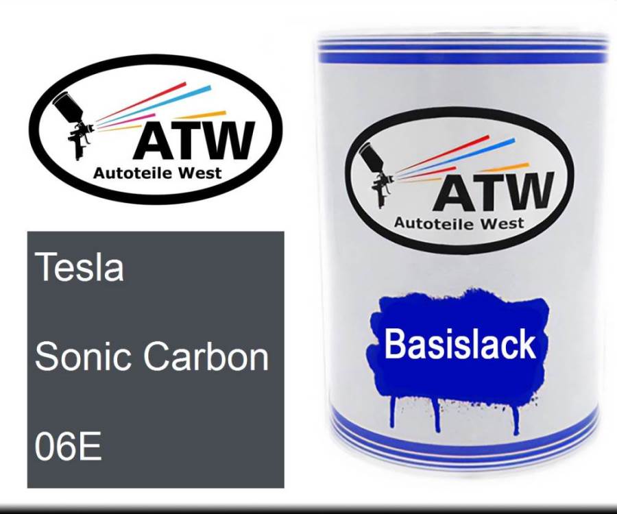 Tesla, Sonic Carbon, 06E: 500ml Lackdose, von ATW Autoteile West.